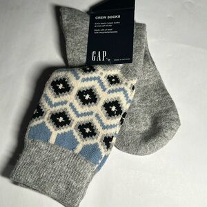 Gap Pattern Crew Socks - #255 / Any 3 Pair $15
